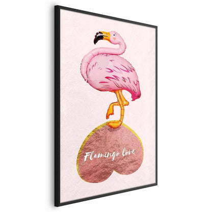 Poster - Flamingo in Love Artgeist