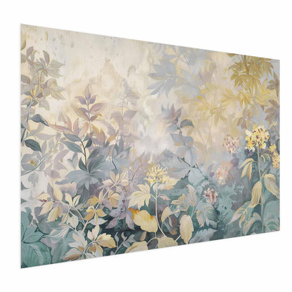 Poster „Buntes Blumenmuster im Tapestry-Stil“ – Künstlerische Wanddeko
