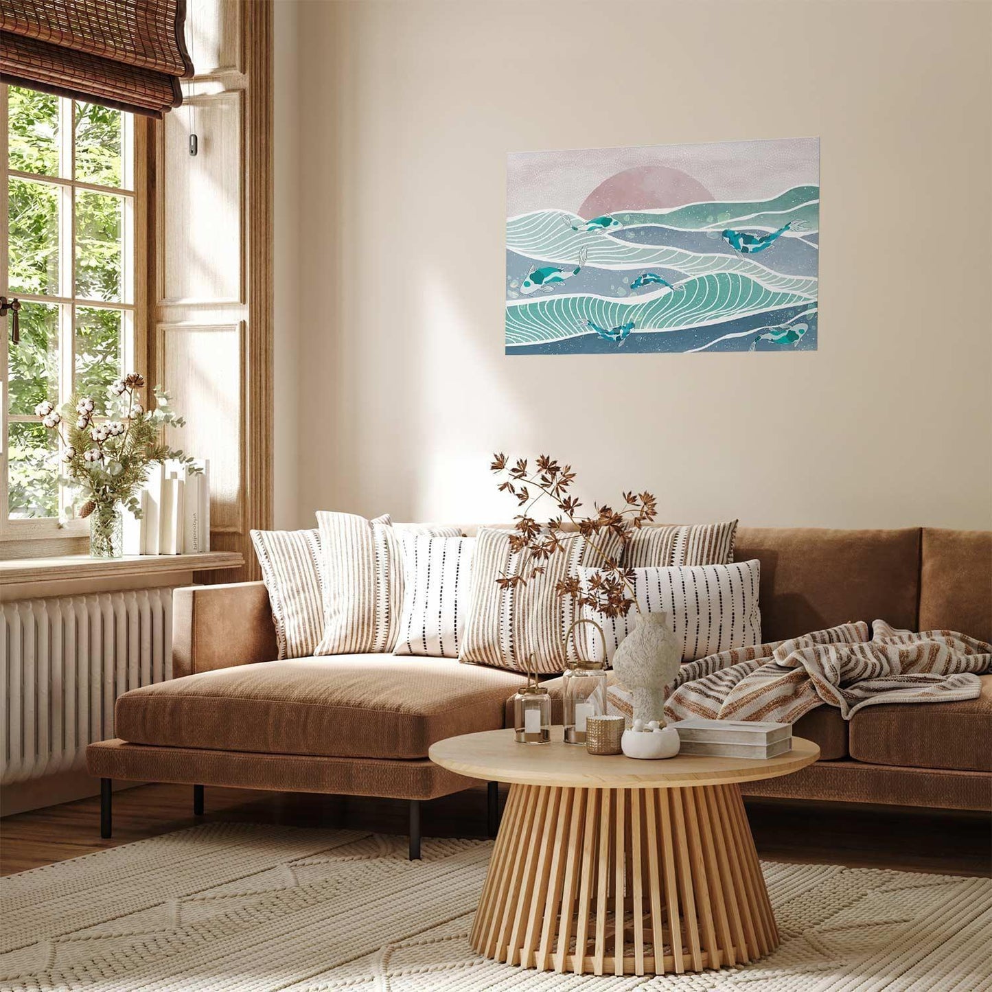 Poster - Fish on the Waves Artgeist