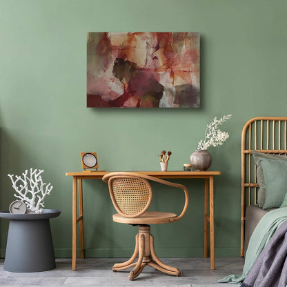 Leinwandbild - Spring composition – transparencies and forms in watercolor style