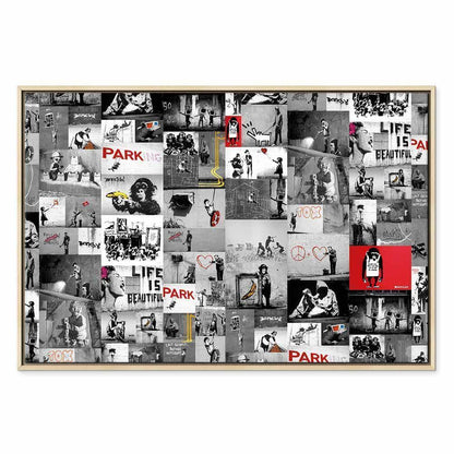 Leinwandbild - Street Art: Banksy