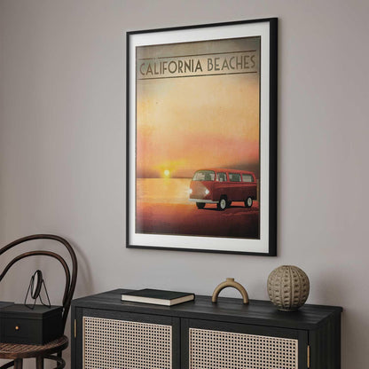 Poster - California Beaches Artgeist