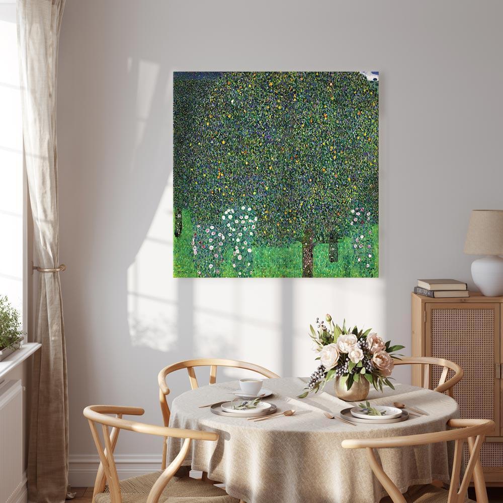 Leinwandbild - Gustav Klimt – Roses Among the Trees