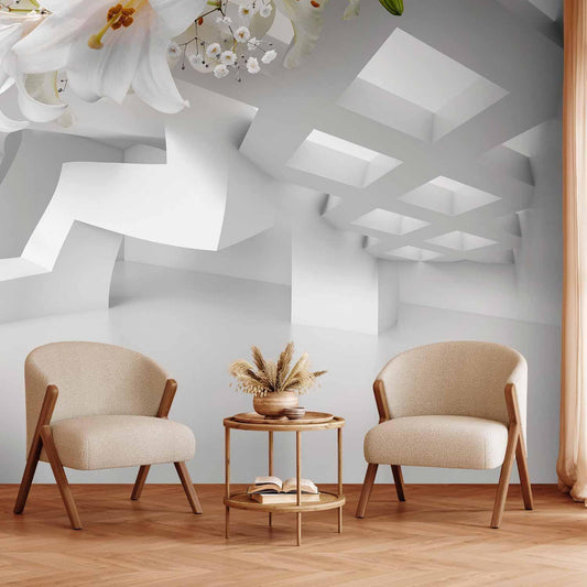 Fototapete Abstrakte Illusion – Moderne Wandkunst mit Tiefe