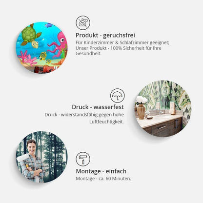 Fototapete Farbenfroher Sport - Moderne Sportgrafik für aktive Räume