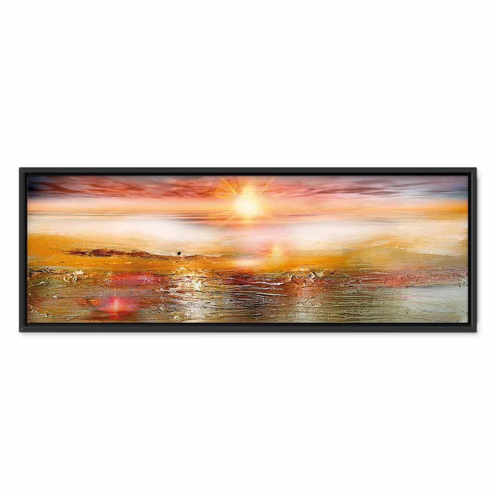 Leinwandbild - Orange Sea