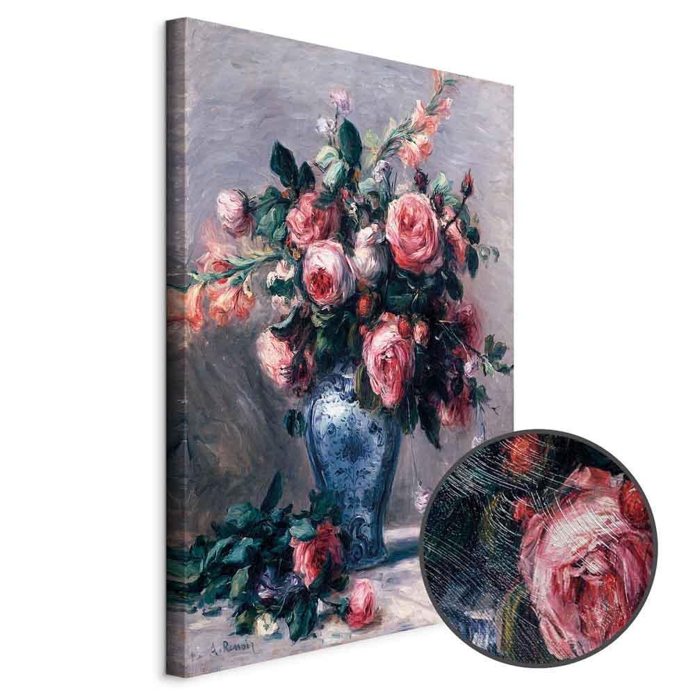 Leinwandbild - Pierre-Auguste Renoir – Vase of Roses