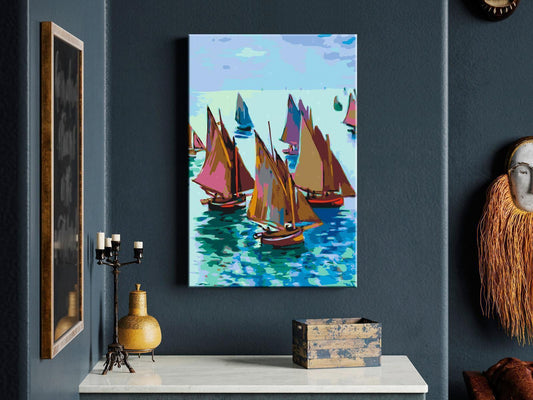 Malen nach Zahlen - Claude Monet: Fishing Boats
