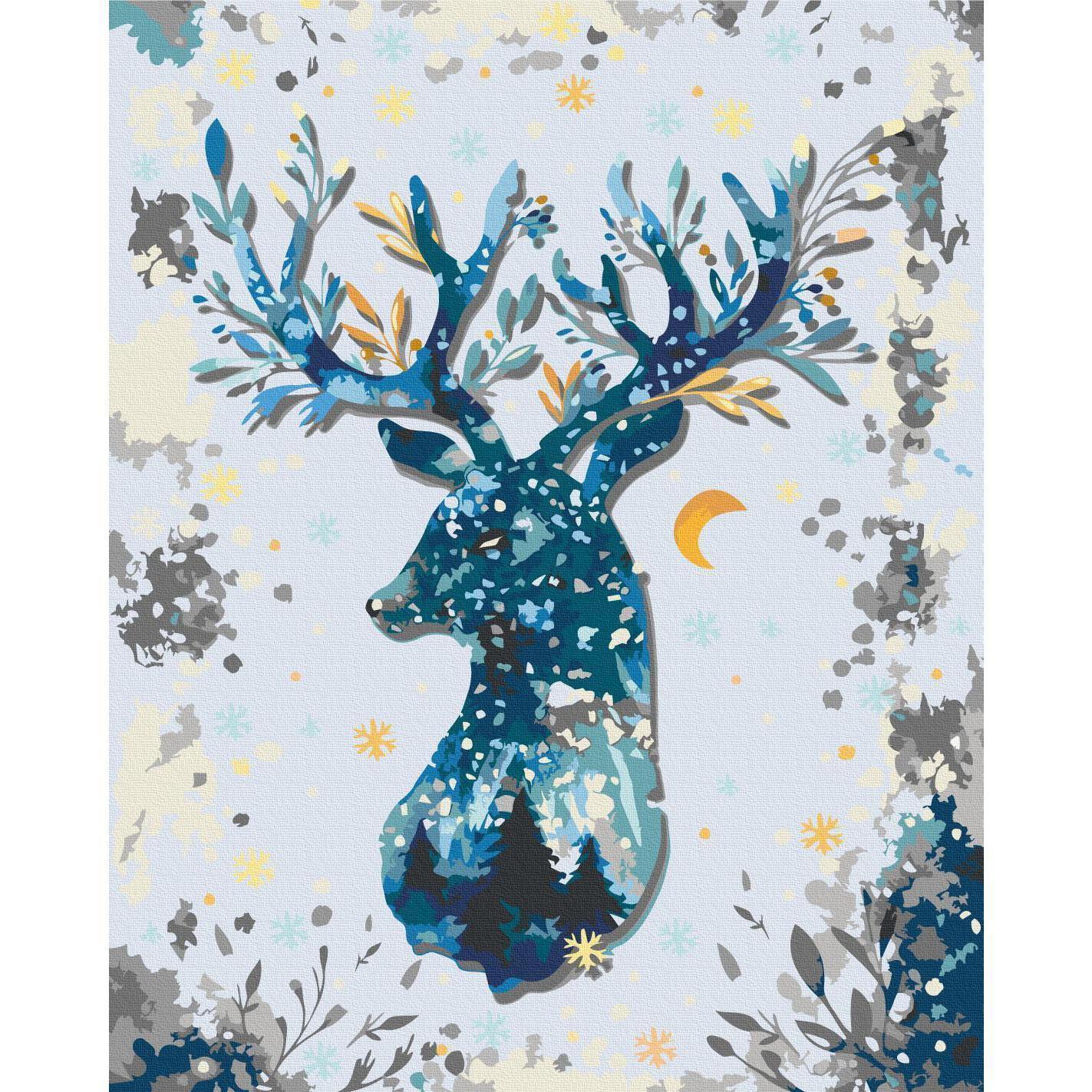 Malen nach Zahlen - Nightly Deer