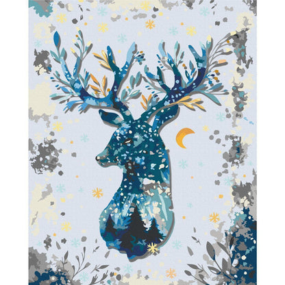 Malen nach Zahlen - Nightly Deer