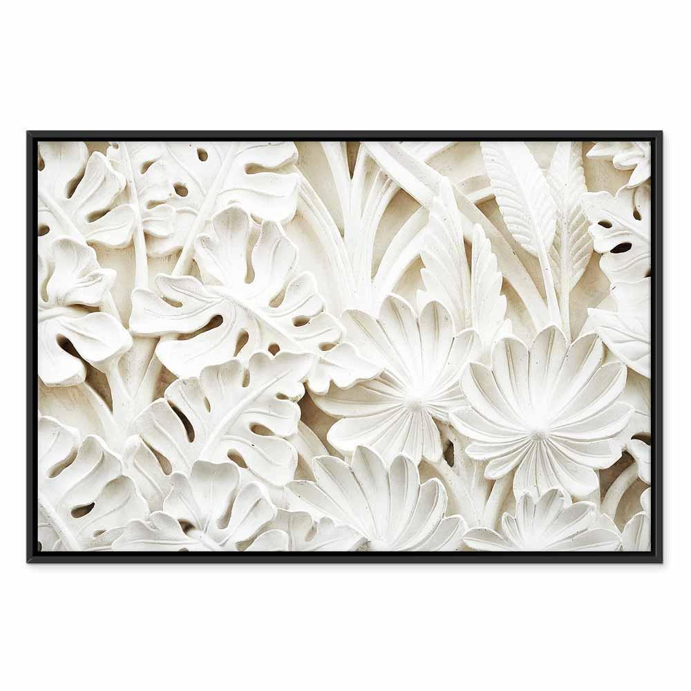 Leinwandbild - Ceramic Leaves (1 Part) Wide