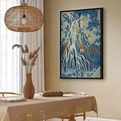 Leinwandbild - Kirifuri Fall on Kurokami Mount from the series 'Shokoku Taki Meguri' (A Journey to the Waterfalls of All the Provinces) (Hokusai Katsushika) Artgeist