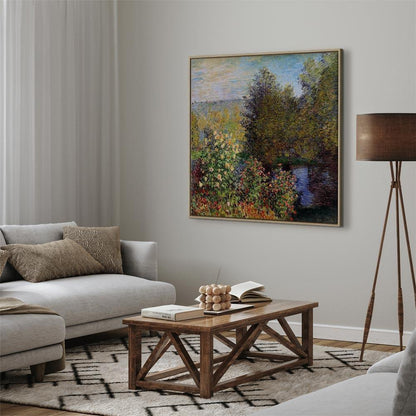Leinwandbild - Claude Monet – Coin de jardin à Montgeron