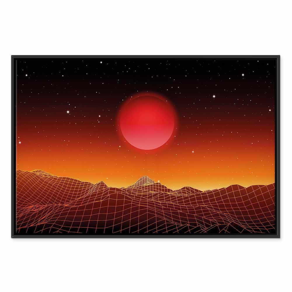 Leinwandbild - Futuristic landscape (1 Part) Wide