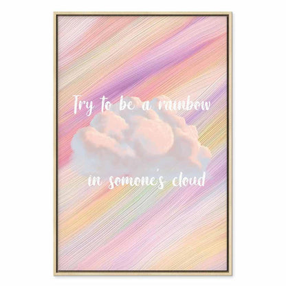 Leinwandbild - Try to Be a Rainbow (1 Part) Vertical
