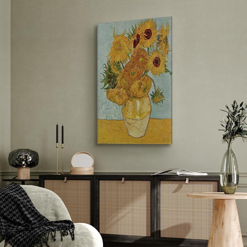Leinwandbild - Vincent van Gogh – Still Life: A Vase With Twelve Sunflowers III