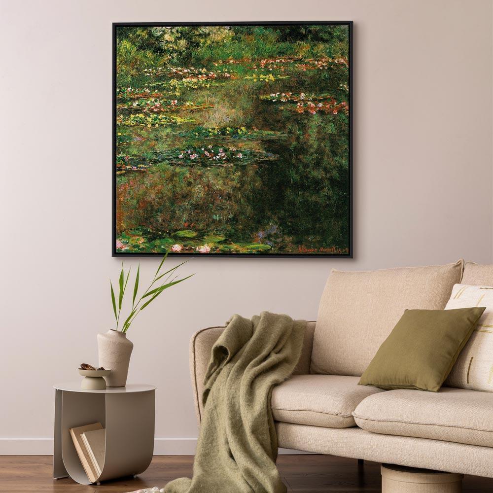 Leinwandbild - Claude Monet – Pond With Water Lilies