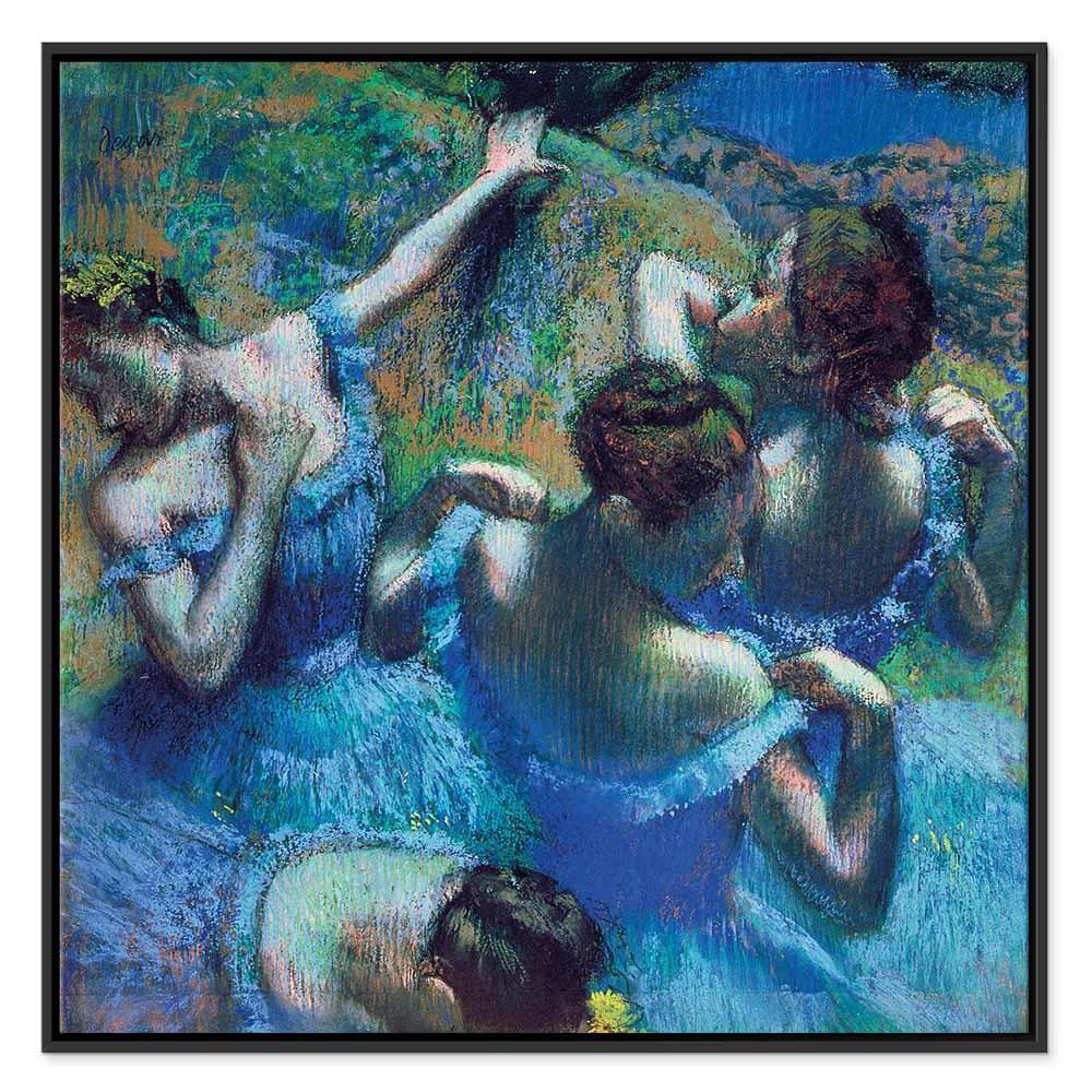 Leinwandbild - Edgar Degas – Blue Dancers II