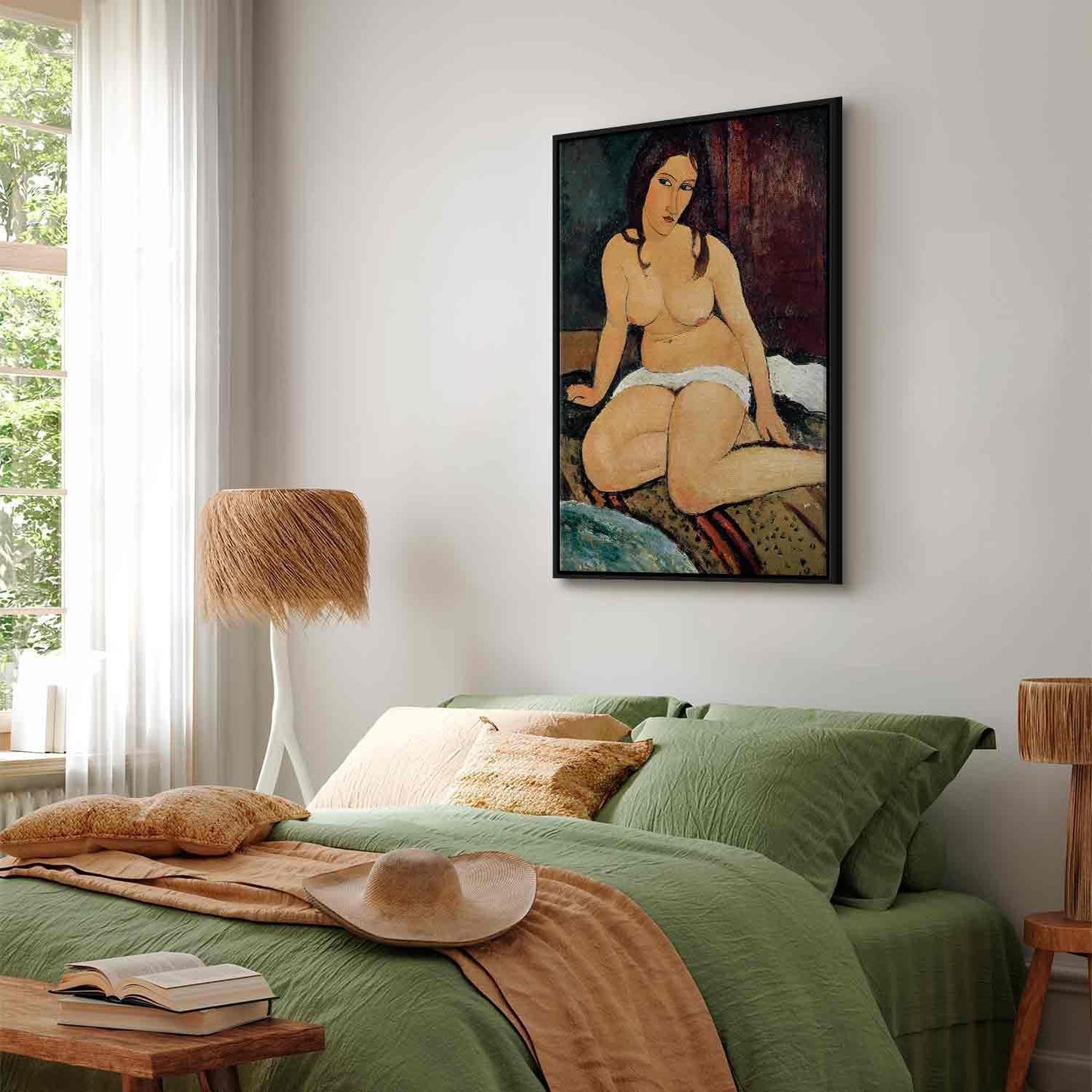 Modigliani Wandbild Sitzende Frau - Zeitlose Eleganz für stilvolle Raumgestaltung