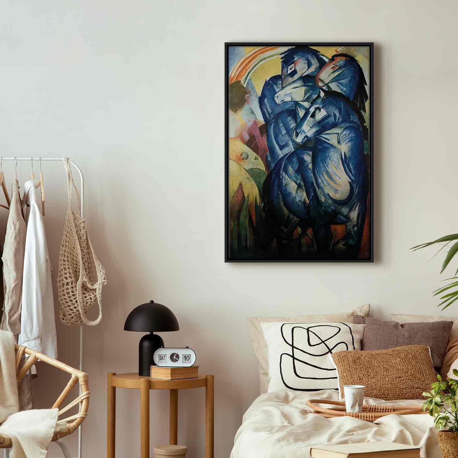 Leinwandbild - The tower of blue horses (Franz Marc) Artgeist