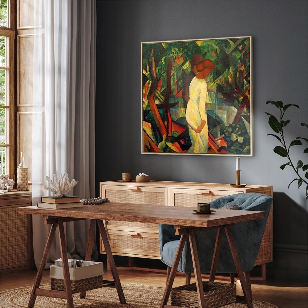 Leinwandbild - August Macke – Paar im Wald