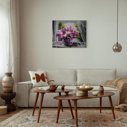 Malen nach Zahlen - Flowers in the window