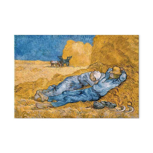 Leinwandbild Mittagsruhe Vincent van Gogh – Ländliche Idylle