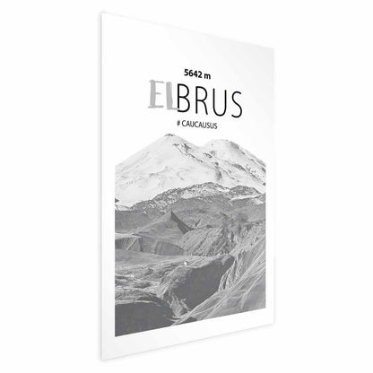Poster - Majestic mountain peak Elbrus mountain crown mountain landscape