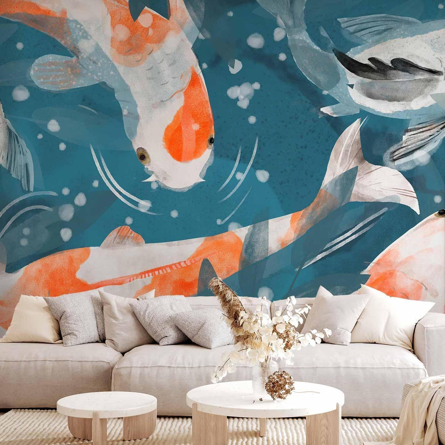 Fototapete - Koi Fishes - Second Variant Artgeist