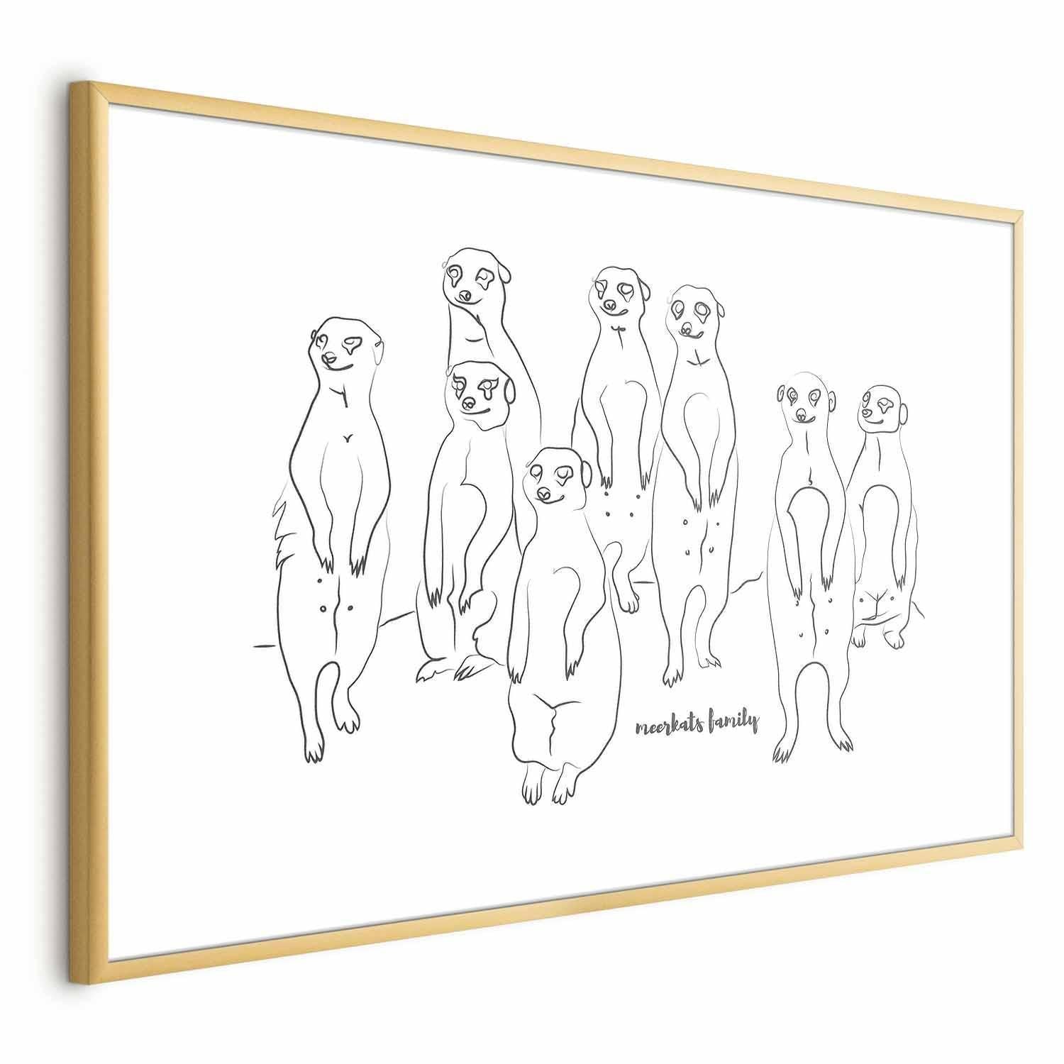 Poster - Meerkat Family Artgeist