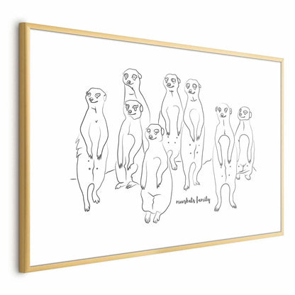 Poster - Meerkat Family Artgeist