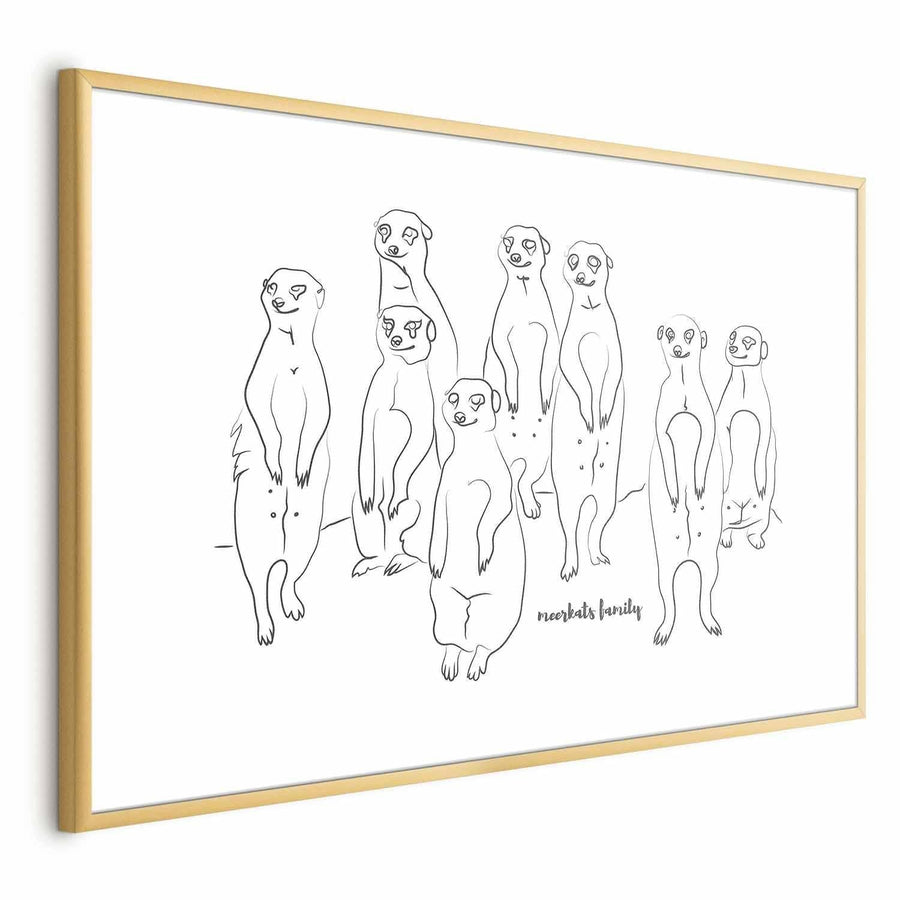 Poster - Meerkat Family Artgeist