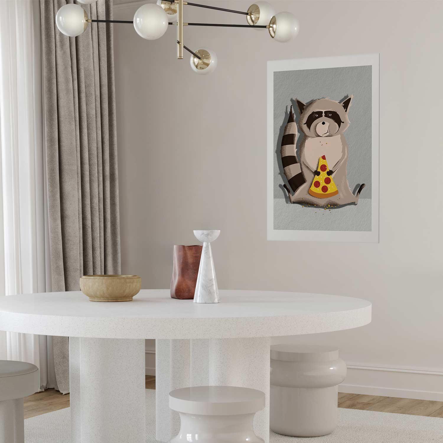 Poster - Raccoon Glutton Artgeist