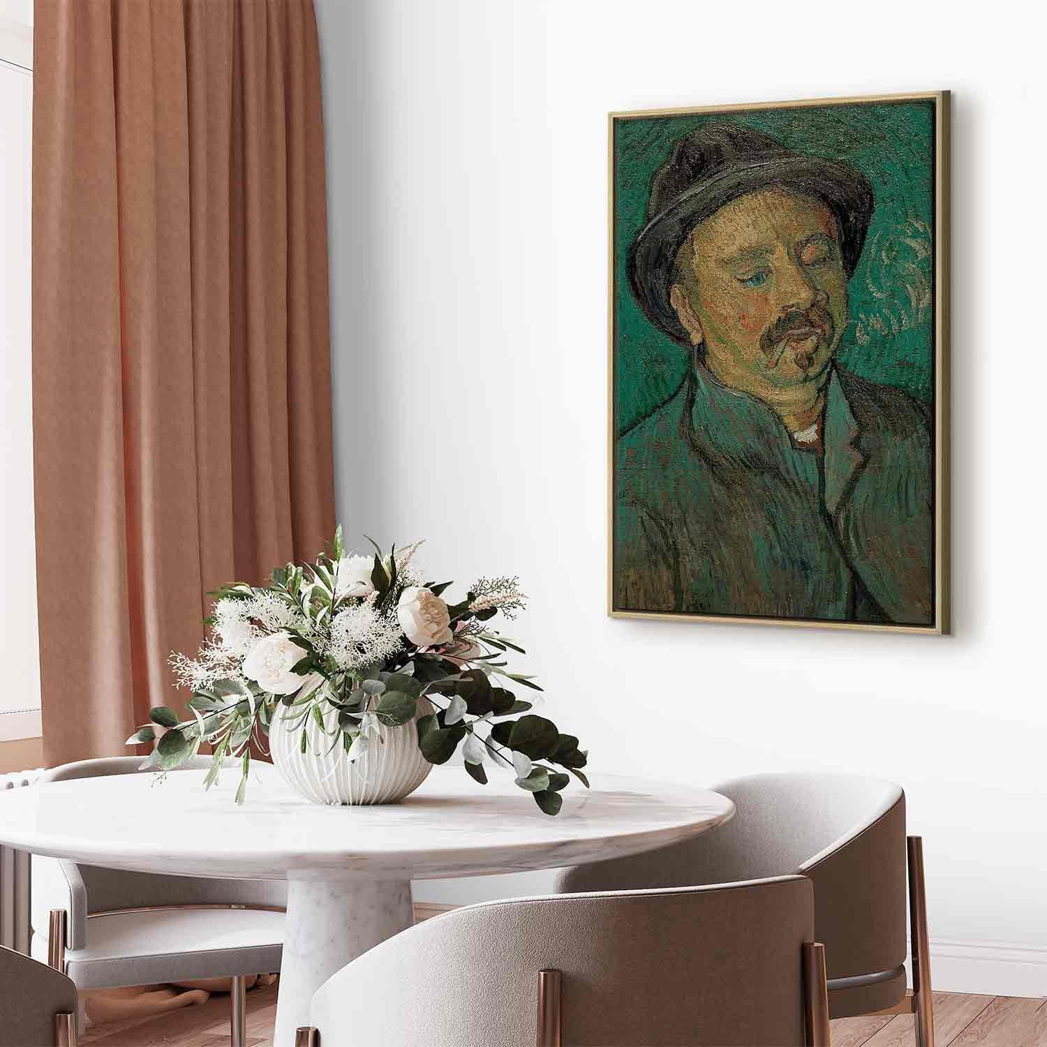 Leinwandbild - Portrait of a oneeyed man (Vincent Van Gogh) Artgeist