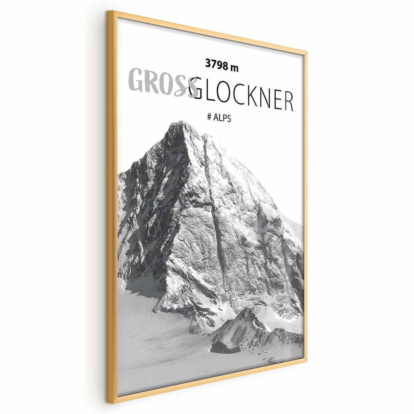 Poster - Majestic mountain peak Glosslockner mountain crown mountain landscape