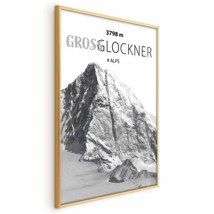 Poster - Majestic mountain peak Glosslockner mountain crown mountain landscape