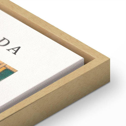 Leinwandbild - Woodcut (1 Part) Vertical