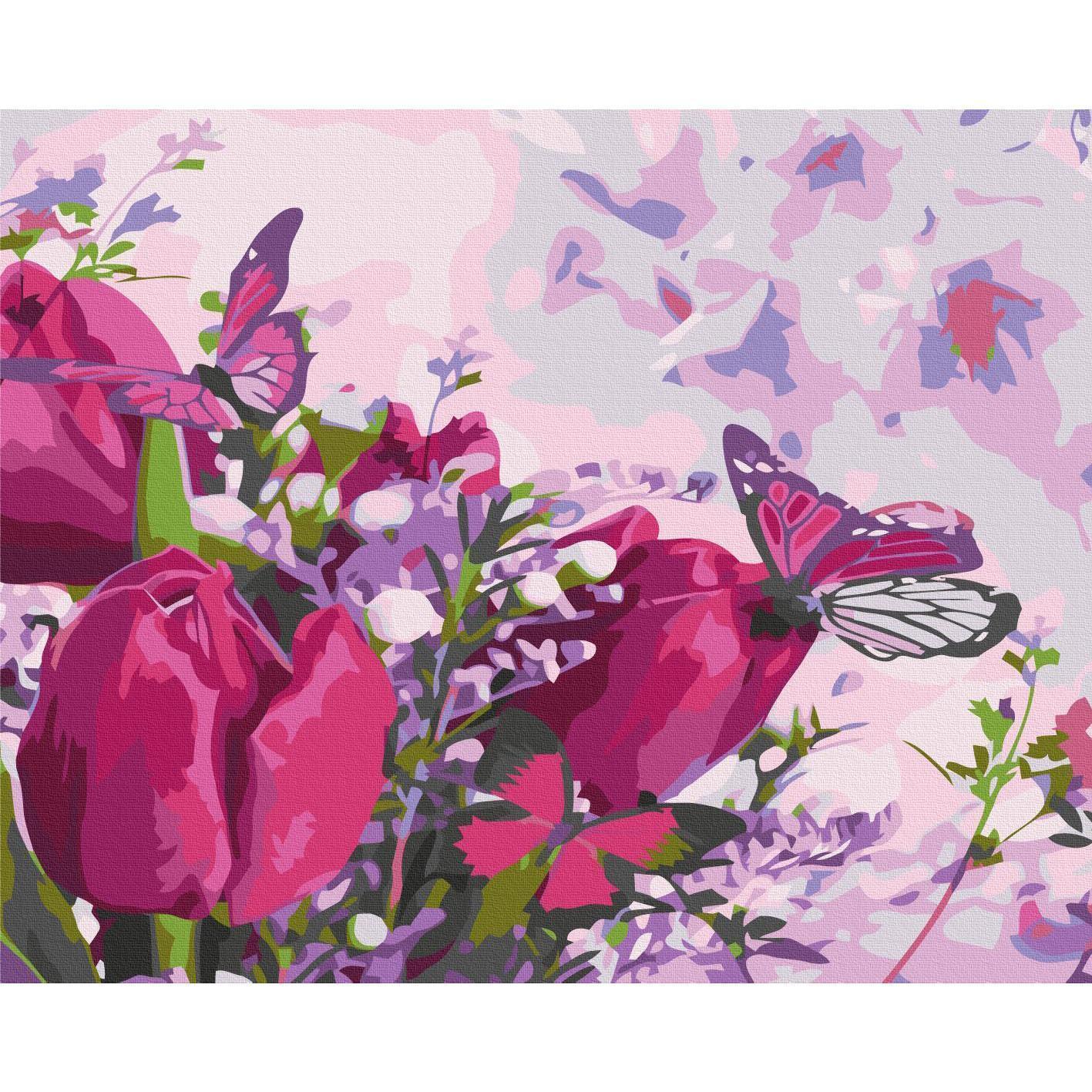 Malen nach Zahlen - Tulips (Meadow)