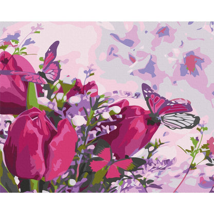 Malen nach Zahlen - Tulips (Meadow)