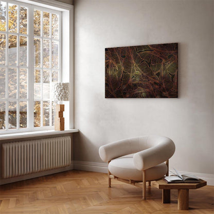 Leinwandbild - Dance of Golden Leaves (1 Part) Wide