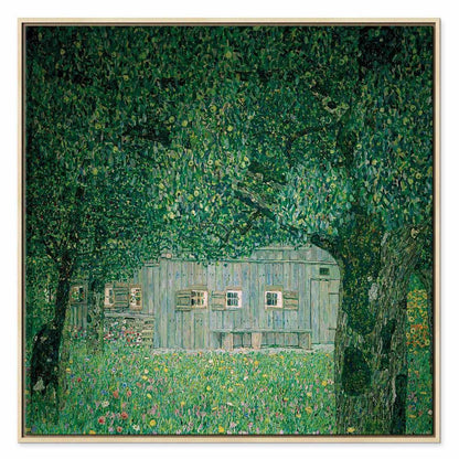 Leinwandbild - Gustav Klimt – Oberösterreichisches Bauernhaus