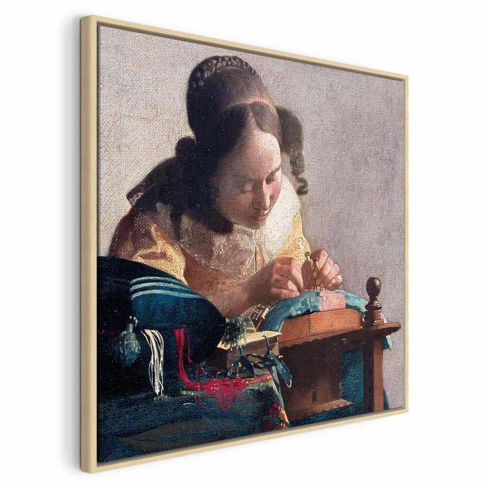 Leinwandbild - Jan Vermeer – The Lacemaker