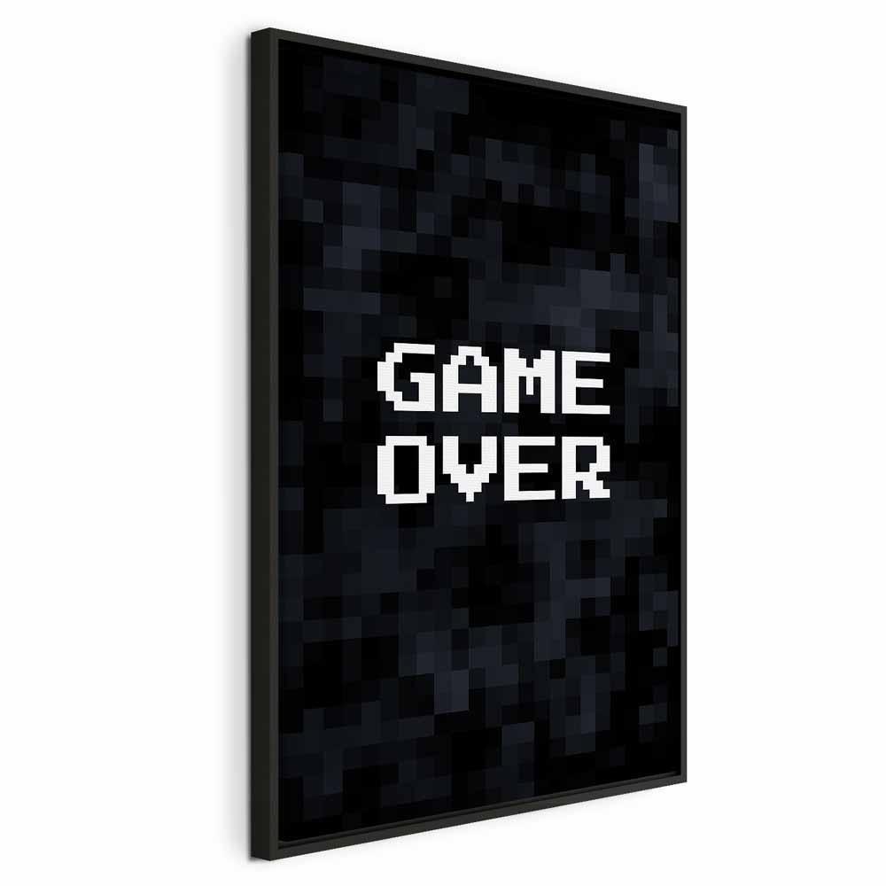 Leinwandbild - Pixel Game Over