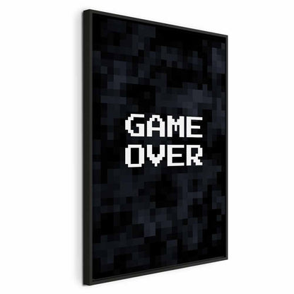 Leinwandbild - Pixel Game Over