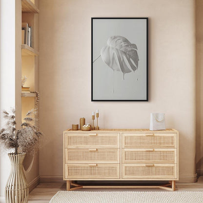 Leinwandbild - Bright Monstera (1 Part) Vertical