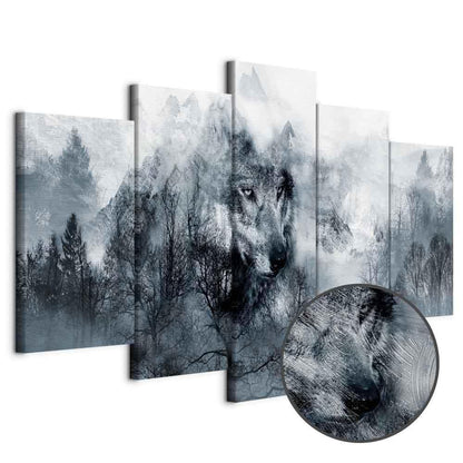 Leinwandbild - Mountain Predator (5 Parts) Wide