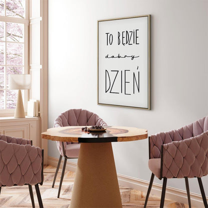 Leinwandbild - Art of Words (1-part) - Inspirational Black Text on White