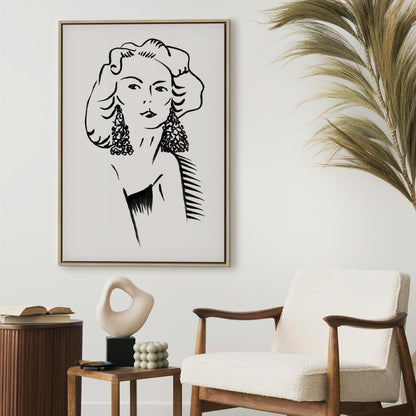 Leinwandbild - Romantic Blonde (1 Part) Vertical