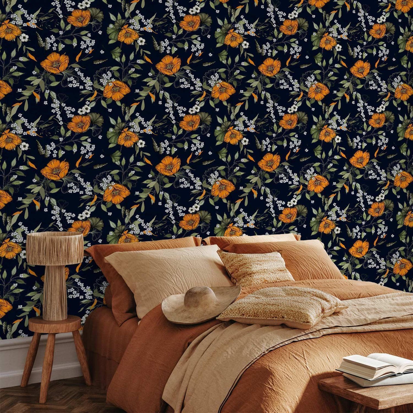 Tapete - Orange Bloom