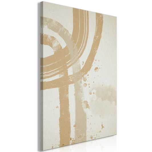 Leinwandbild - Beige Minimalism (1 Part) Vertical
